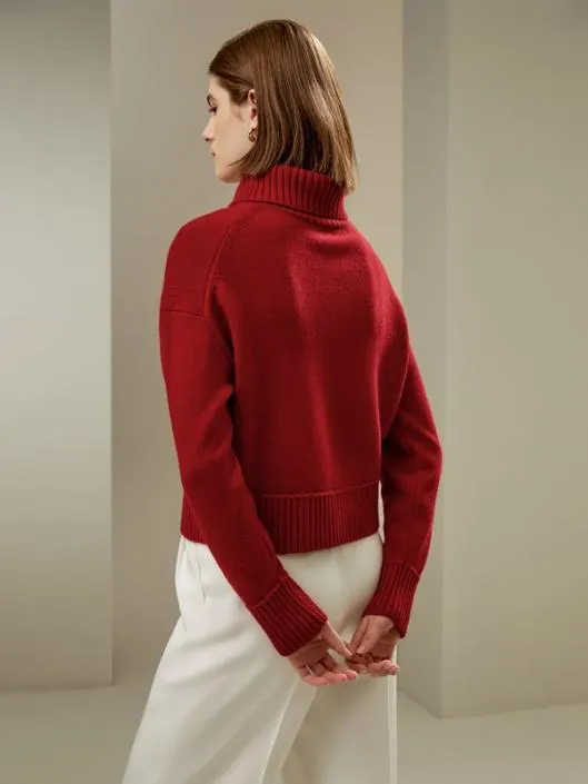 Relaxed Fit WoolCashmere Blend Sweater Women Lilysilk Knitwear