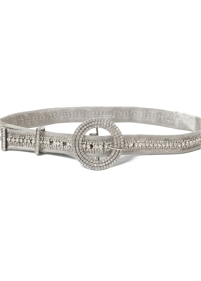 RHINESTONE METAL BELT Silver Women VENUS Belts