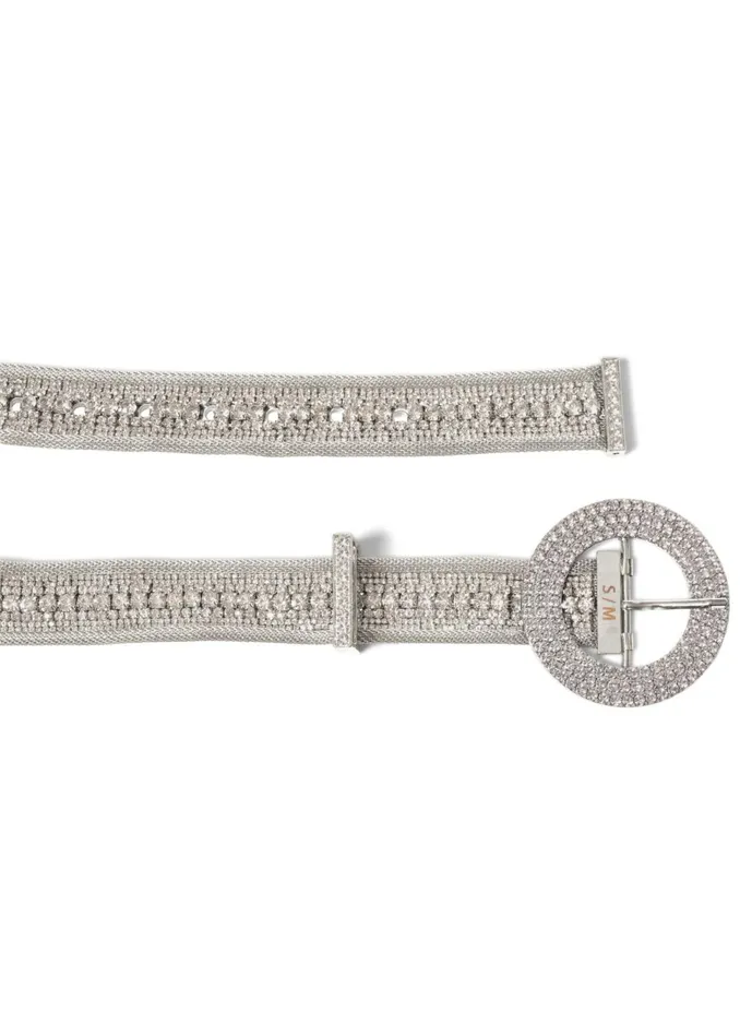 RHINESTONE METAL BELT Silver Women VENUS Belts