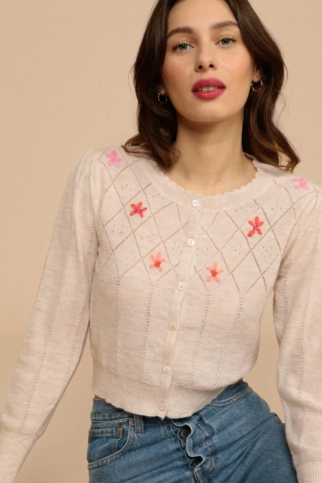 Rouje SERENA Cardigan Sable Uni Women Knits