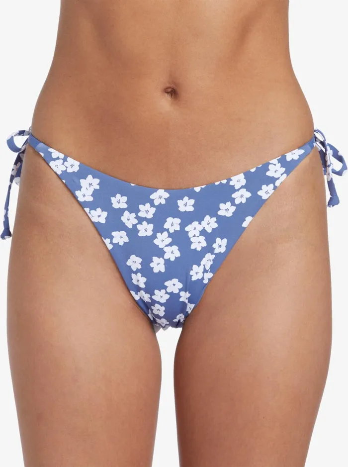 Roxy Bikinis Palm Cruz Cheeky Bikini Bottoms Bijou Blue Floral Delight 8211 Women