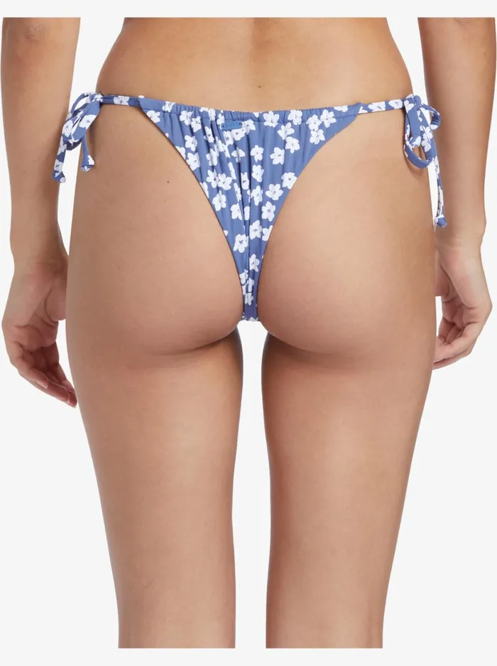 Roxy Bikinis Palm Cruz Cheeky Bikini Bottoms Bijou Blue Floral Delight 8211 Women