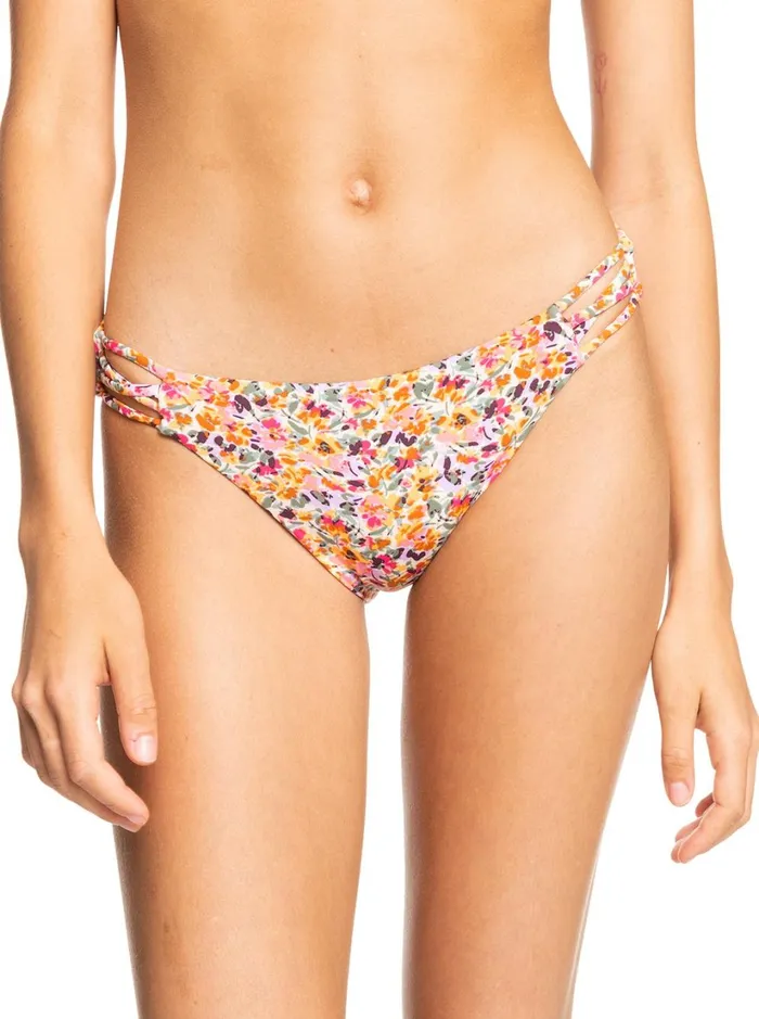 Roxy Bikinis Printed Beach Classics Hipster Bikini Bottoms Pastel Rose Swept Up Floral 8211 Women Roxy Bikinis Printed Beach Classics Hipster Bikini Bottoms Pastel Rose Swept Up Floral 8211 Women