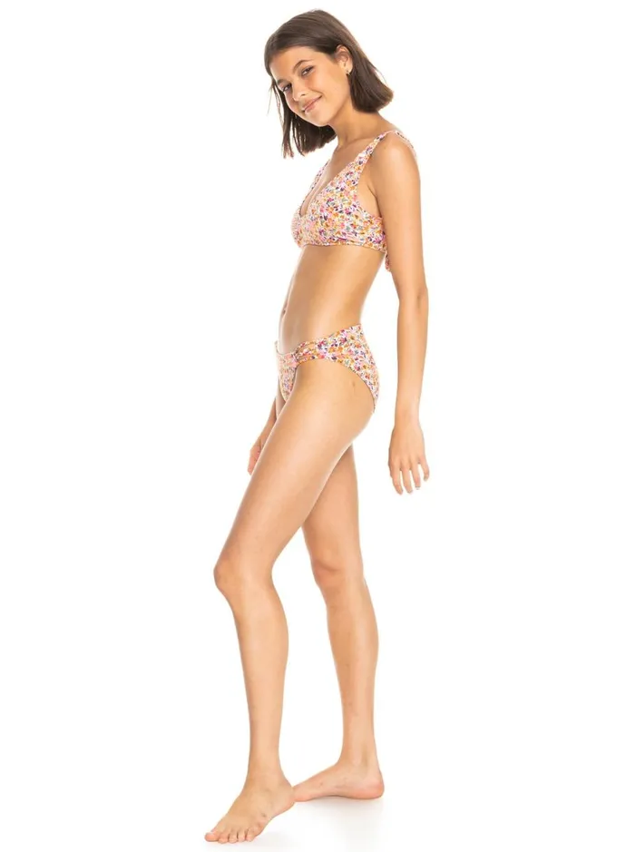 Roxy Bikinis Printed Beach Classics Hipster Bikini Bottoms Pastel Rose Swept Up Floral 8211 Women