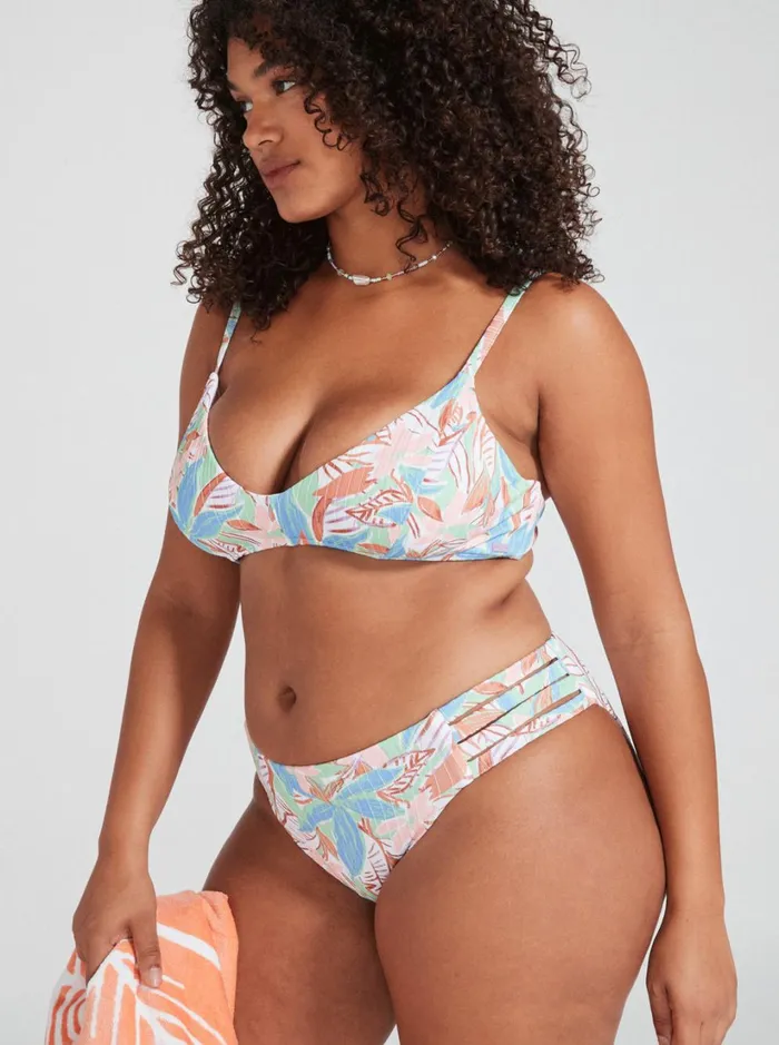 Roxy Bikinis Roxy Love The Rocker Rib Knit Bikini Bottoms Sprucetone Les Fleurs S 8211 Women