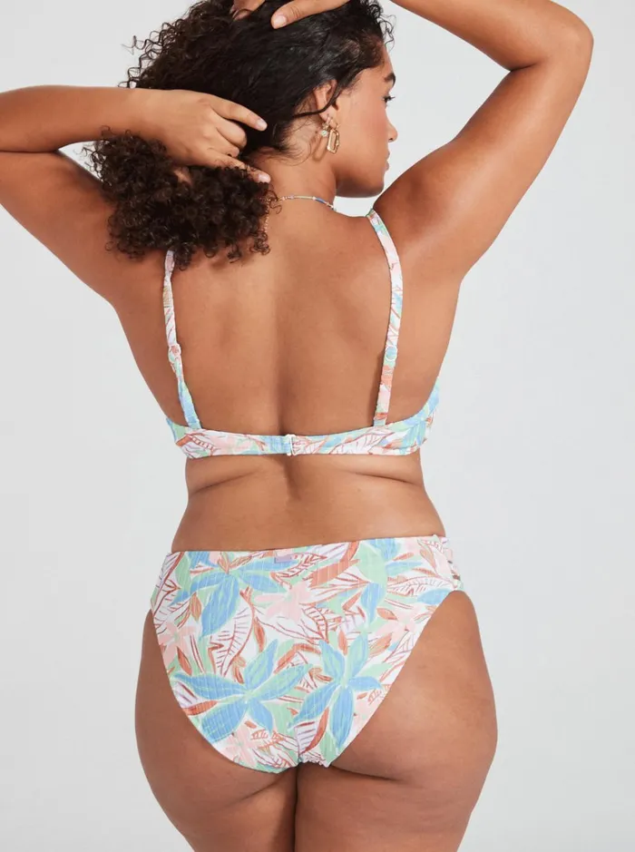 Roxy Bikinis Roxy Love The Rocker Rib Knit Bikini Bottoms Sprucetone Les Fleurs S 8211 Women