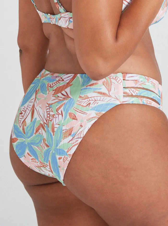 Roxy Bikinis Roxy Love The Rocker Rib Knit Bikini Bottoms Sprucetone Les Fleurs S 8211 Women
