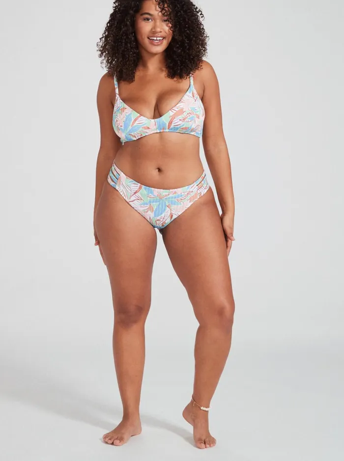 Roxy Bikinis Roxy Love The Rocker Rib Knit Bikini Bottoms Sprucetone Les Fleurs S 8211 Women