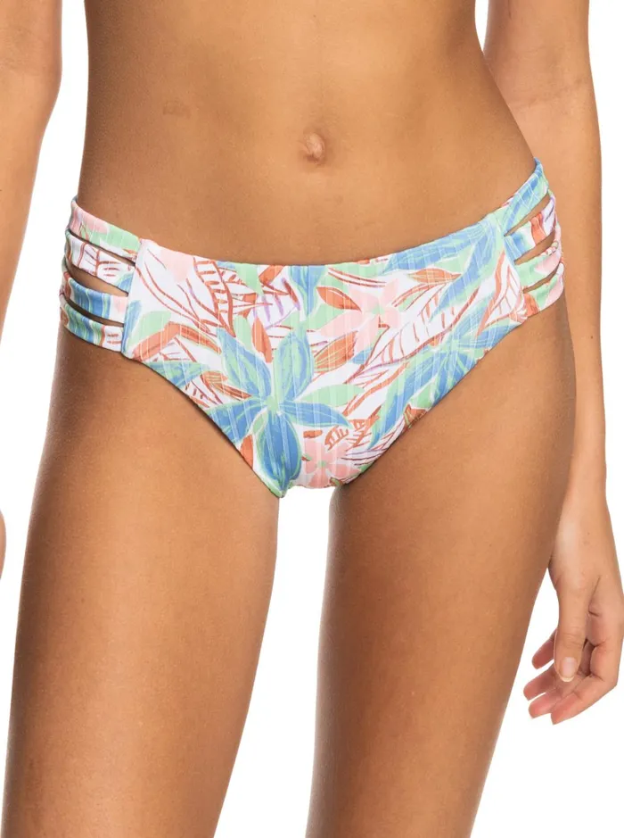 Roxy Bikinis Roxy Love The Rocker Rib Knit Bikini Bottoms Sprucetone Les Fleurs S 8211 Women