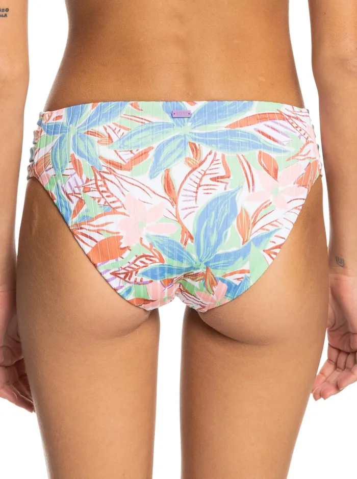 Roxy Bikinis Roxy Love The Rocker Rib Knit Bikini Bottoms Sprucetone Les Fleurs S 8211 Women
