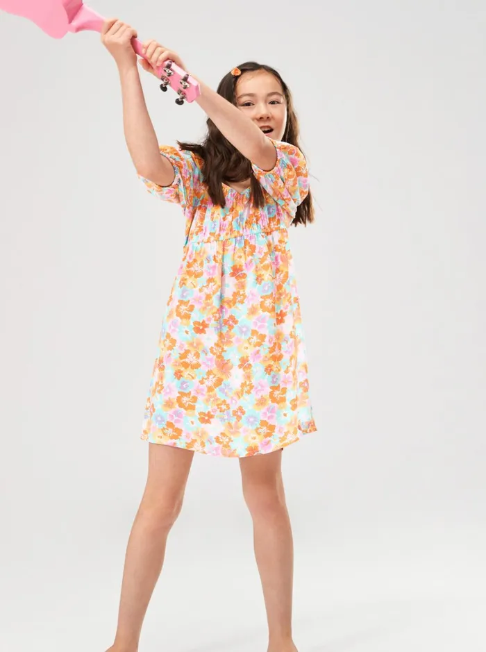 Roxy Dresses and Rompers Girl039s 416 Running Nights Dress Autumn Sunset Floraya 8211 Women