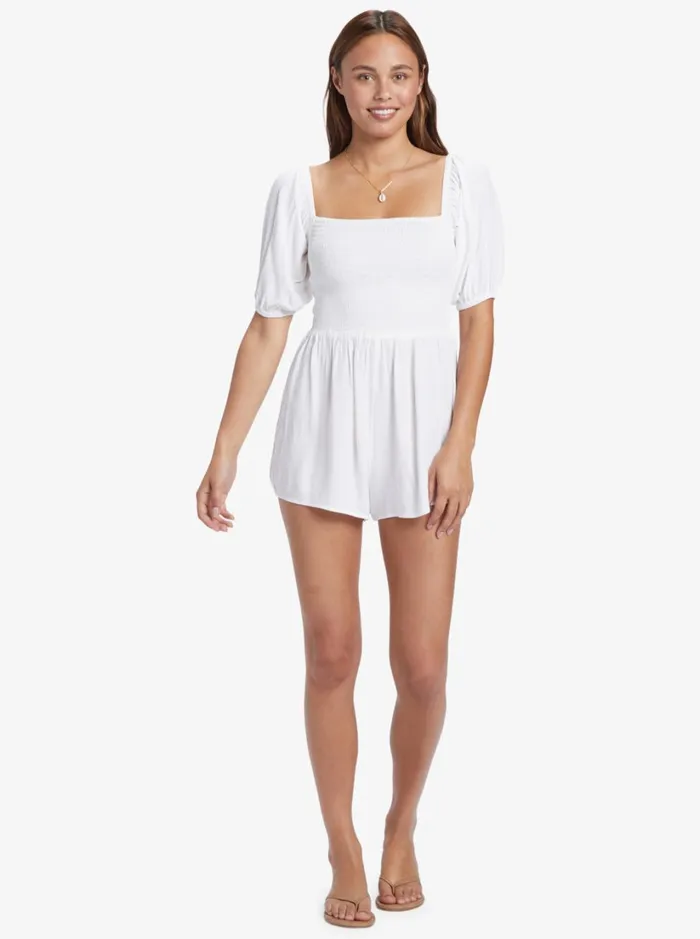 Roxy Jumpsuits and Rompers Barefoot Babe Romper Snow White 8211 Women