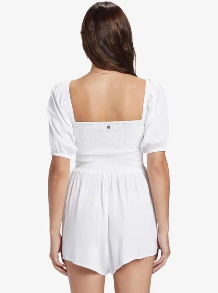 Roxy Jumpsuits and Rompers Barefoot Babe Romper Snow White 8211 Women