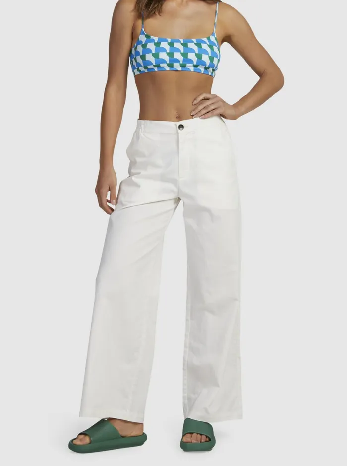 Roxy Pants and Jeans Comfy Palazzo Pants Blanc De Blanc 8211 Women