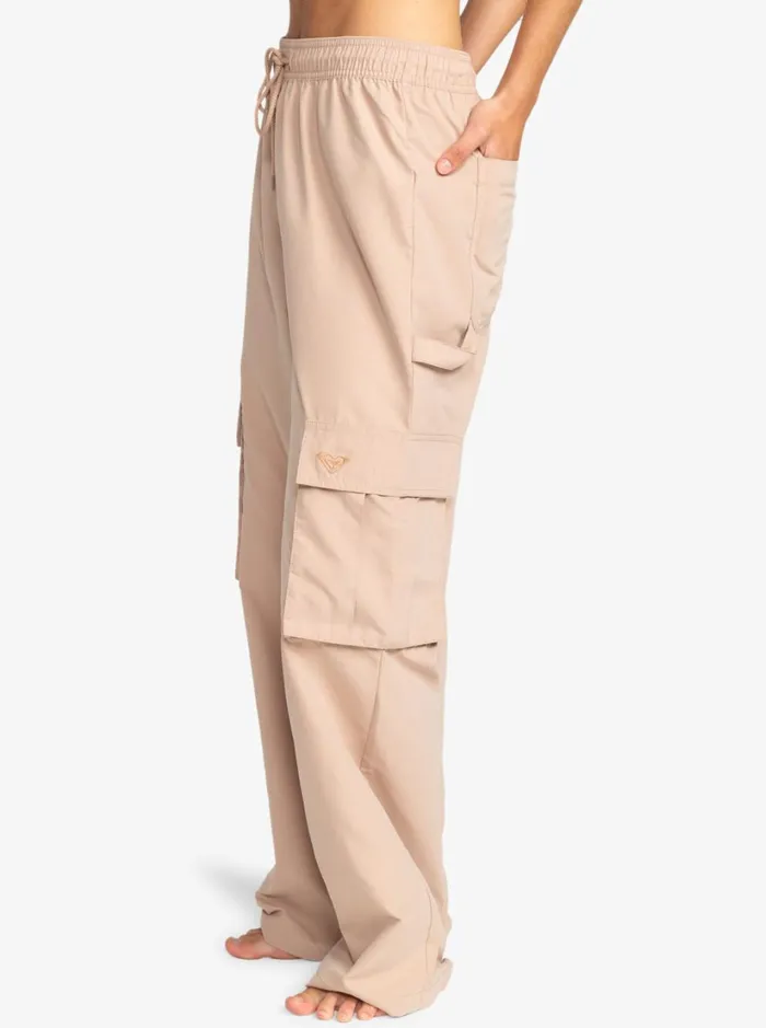Roxy Pants and Jeans Kelia Baggy Sweatpants Warm Taupe 8211 Women