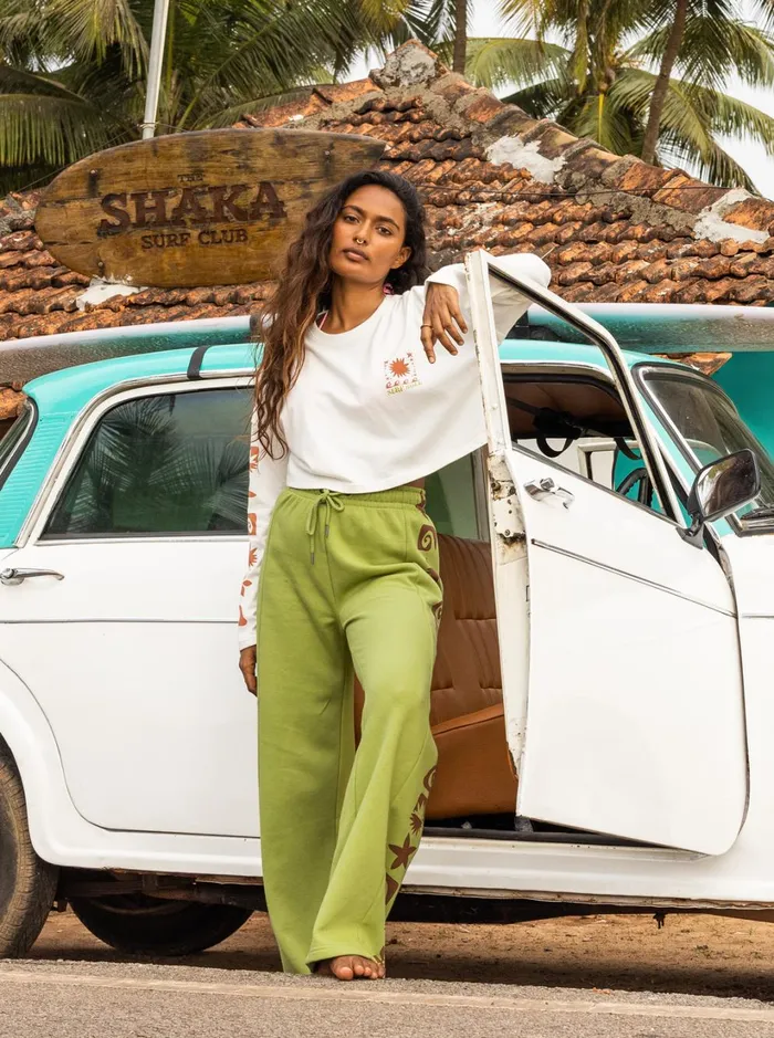 Roxy Pants and Jeans Miles Away Joggers Fern 8211 Women