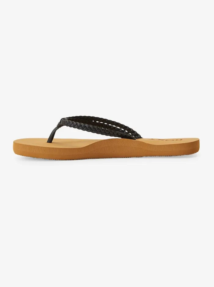 Roxy Shoes and Sandals Girl039s 416 Costas FlipFlops Black 8211 Women