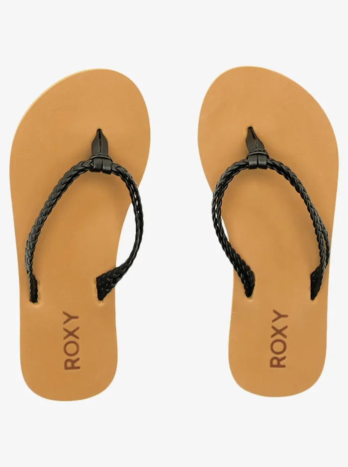 Roxy Shoes and Sandals Girl039s 416 Costas FlipFlops Black 8211 Women
