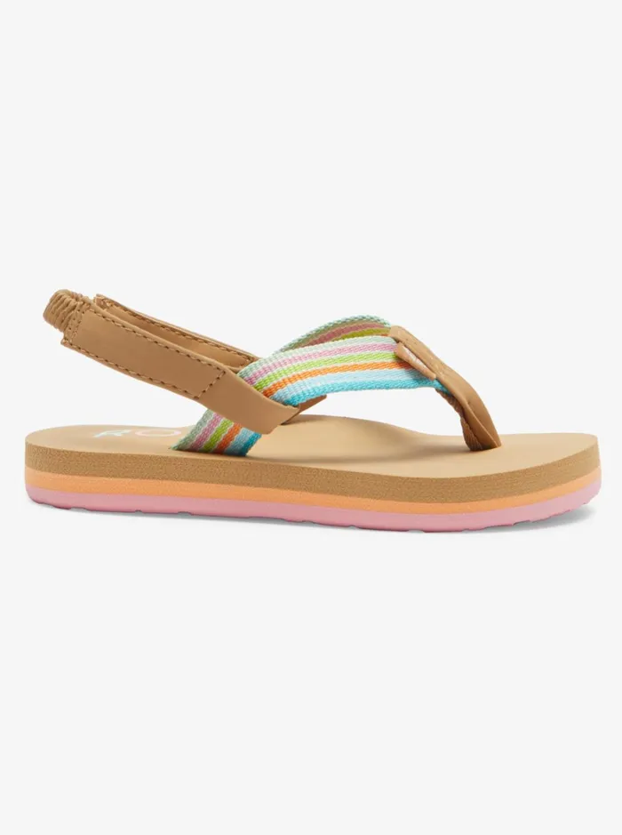 Roxy Shoes and Sandals Toddler039s Colbee Sandals Whiteorangepink 8211 Women