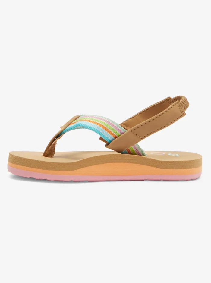 Roxy Shoes and Sandals Toddler039s Colbee Sandals Whiteorangepink 8211 Women