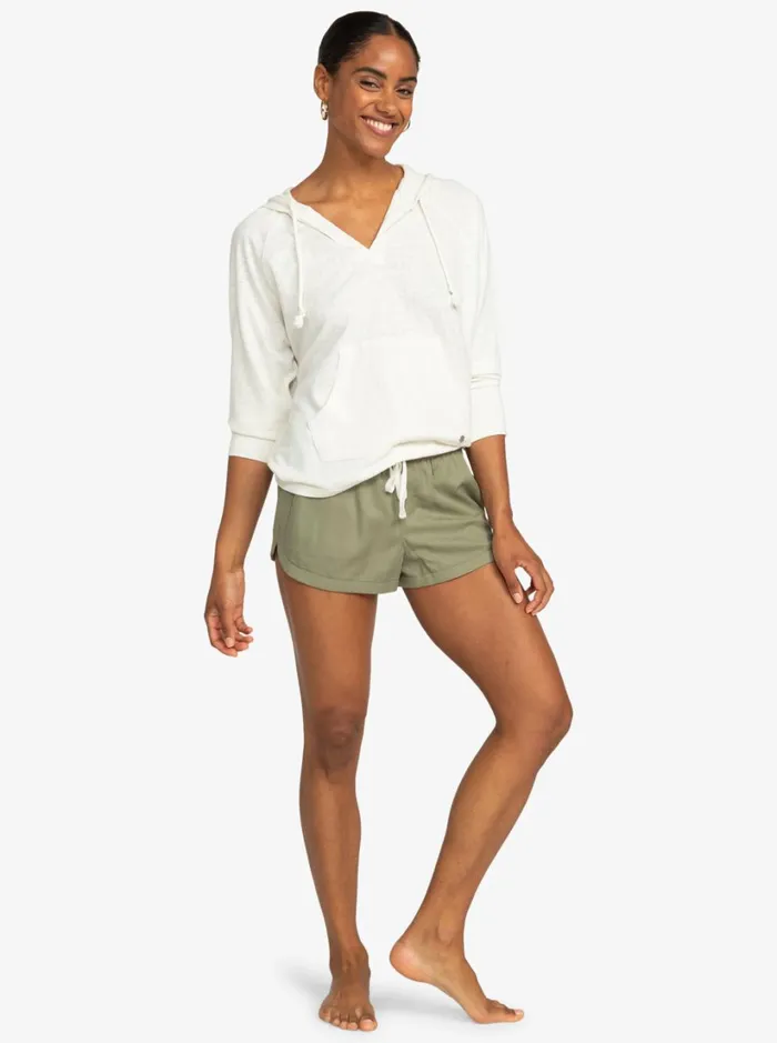 Roxy Shorts New Impossible Love Elasticized Shorts Sea Spray 8211 Women