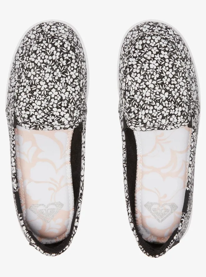 Roxy Sneakers Minnow SlipOn Shoes Blackwhite 8211 Women