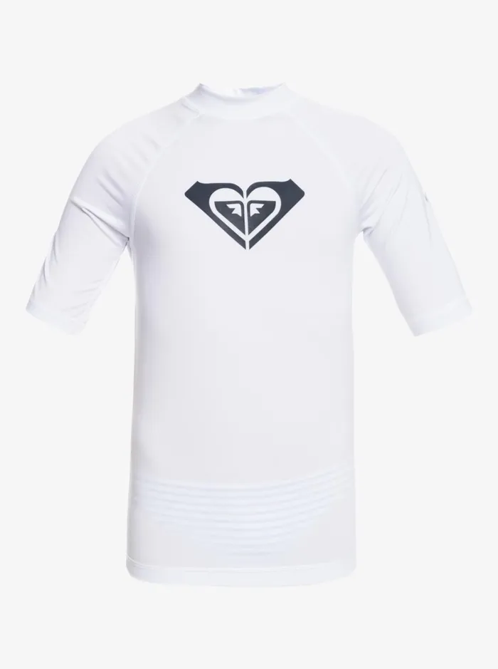 Roxy Swim Girl039s 716 Wholehearted UPF 50 Short Sleeve Rashguard Bright White 8211 Women Roxy Swim Girl039s 716 Wholehearted UPF 50 Short Sleeve Rashguard Bright White 8211 Women