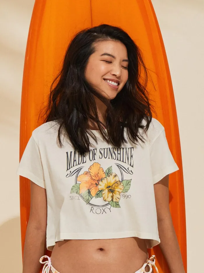 Roxy Tops Made Of Sunshine TShirt Egret 8211 Women