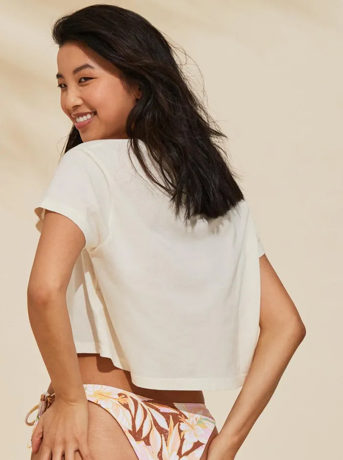 Roxy Tops Made Of Sunshine TShirt Egret 8211 Women