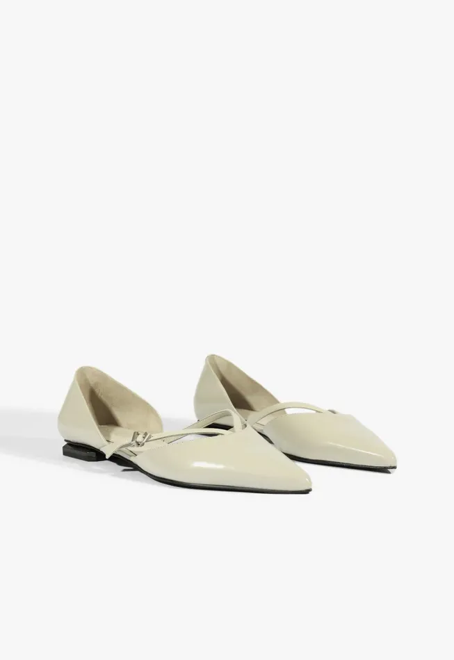 Rue Ballet Flat Grey Women Schutz Shoes Ballerinas