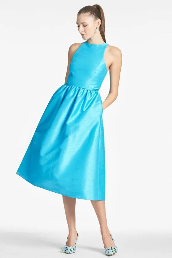 Sachin and Babi Alicia Dress 8211 Electric Blue Electric Blue Women Open Back
