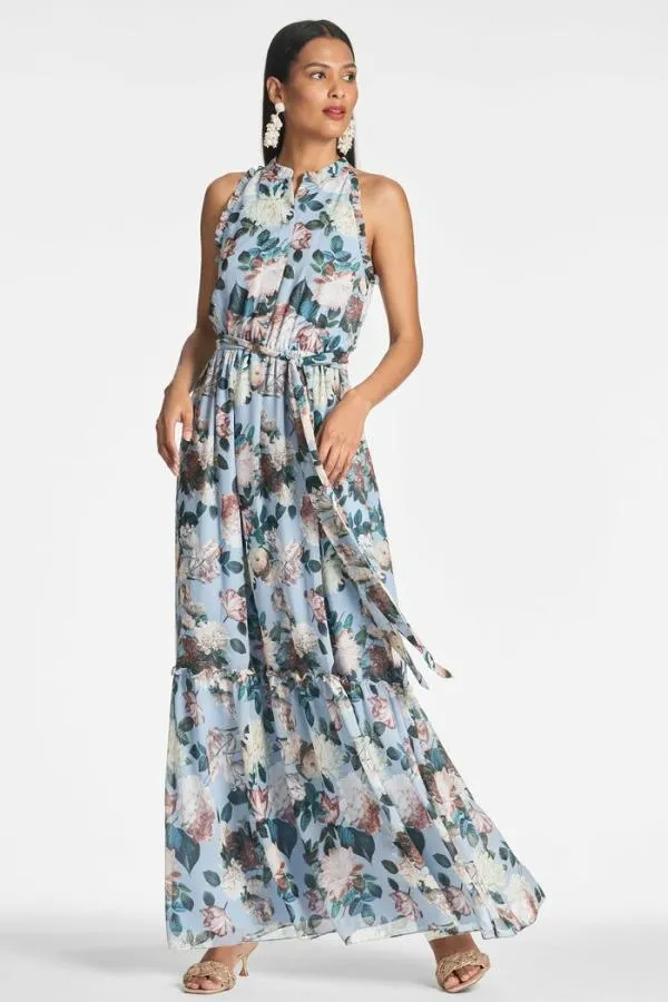 Sachin and Babi Blair Dress 8211 Ice Blue Garden Ice Blue Garden Women Long