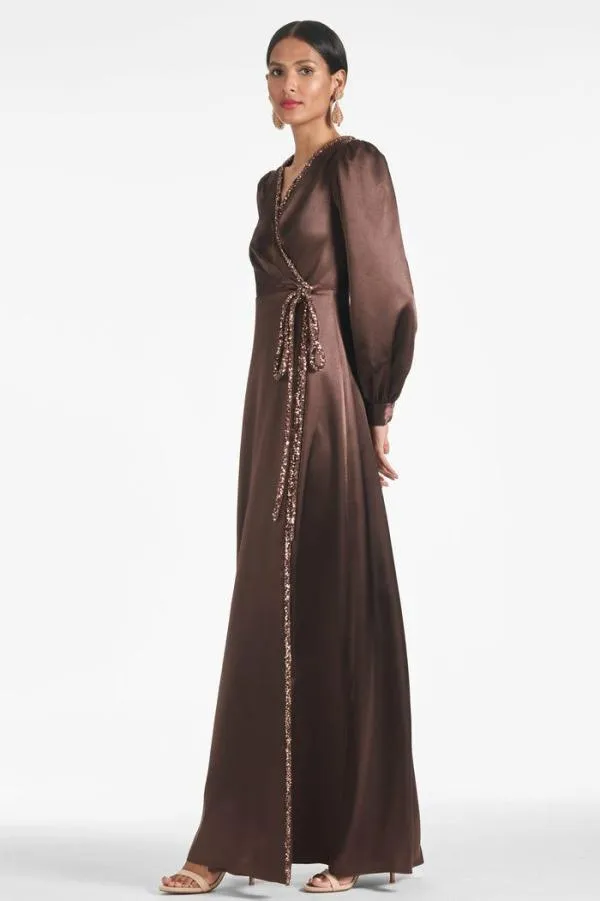 Sachin and Babi Dorthea Gown 8211 Espresso Espresso Women Plus Sizes