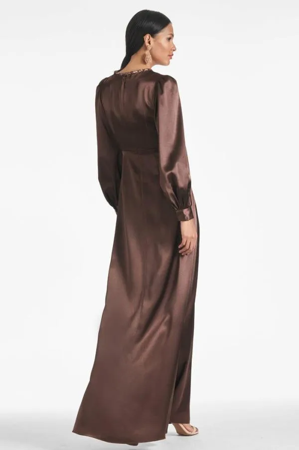 Sachin and Babi Dorthea Gown 8211 Espresso Espresso Women Plus Sizes