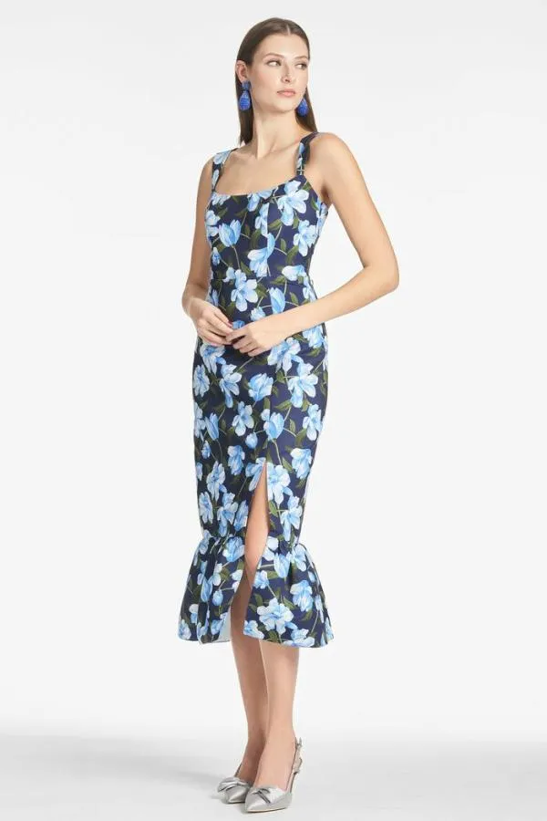 Sachin and Babi Laura Dress 8211 Ocean Blue Magnolia Ocean Blue Magnolia Women Sheath