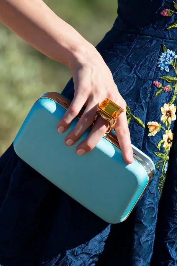 Sachin and Babi On The Rocks Clutch 8211 Swiss Blue Swiss Blue Women Bags