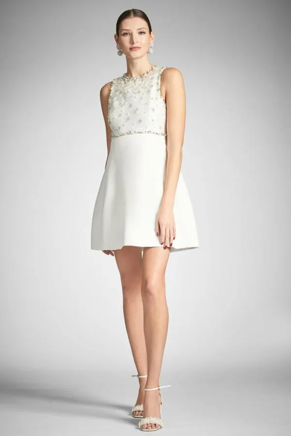 Sachin and Babi Pia Dress 8211 Ivory Ivory Women Mini