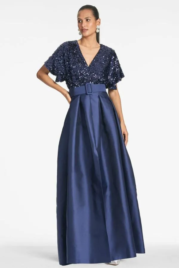 Sachin and Babi Simone Gown 8211 Night Sky Night Sky Women Plus Sizes