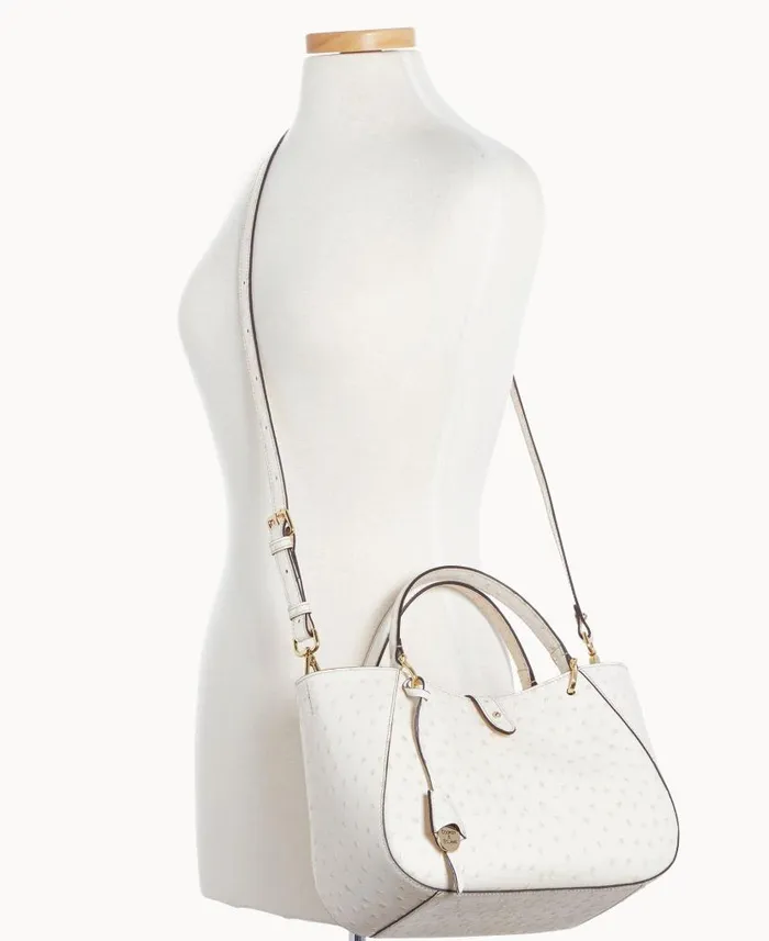 Sahara Small Camilla White Woman Dooney and Bourke Satchels Sahara Small Camilla White Woman Dooney and Bourke Satchels