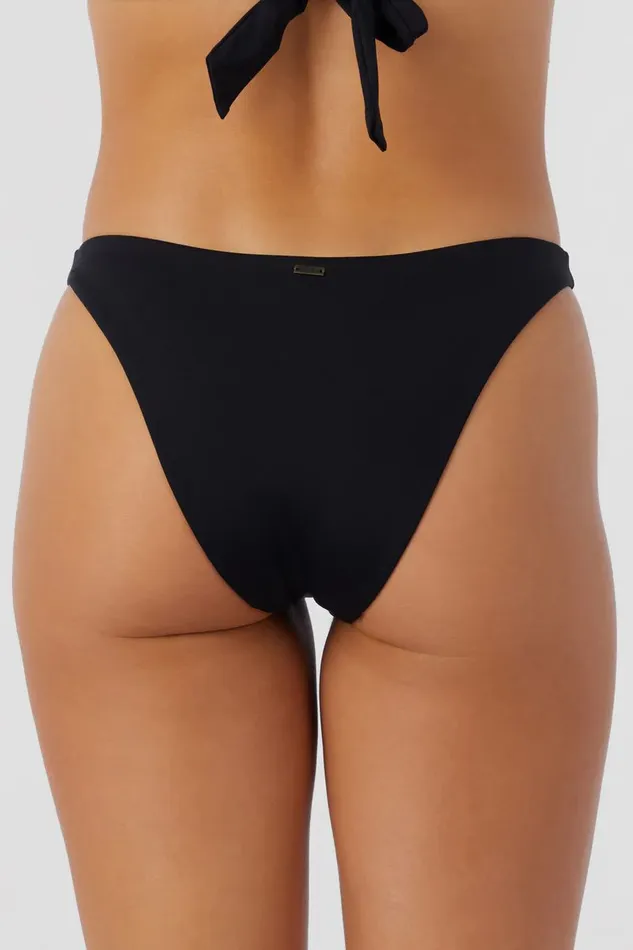 SALTWATER SOLIDS FLAMENCO HIGH CUT CHEEKY BOTTOMS Black Women O039NEILL Collections