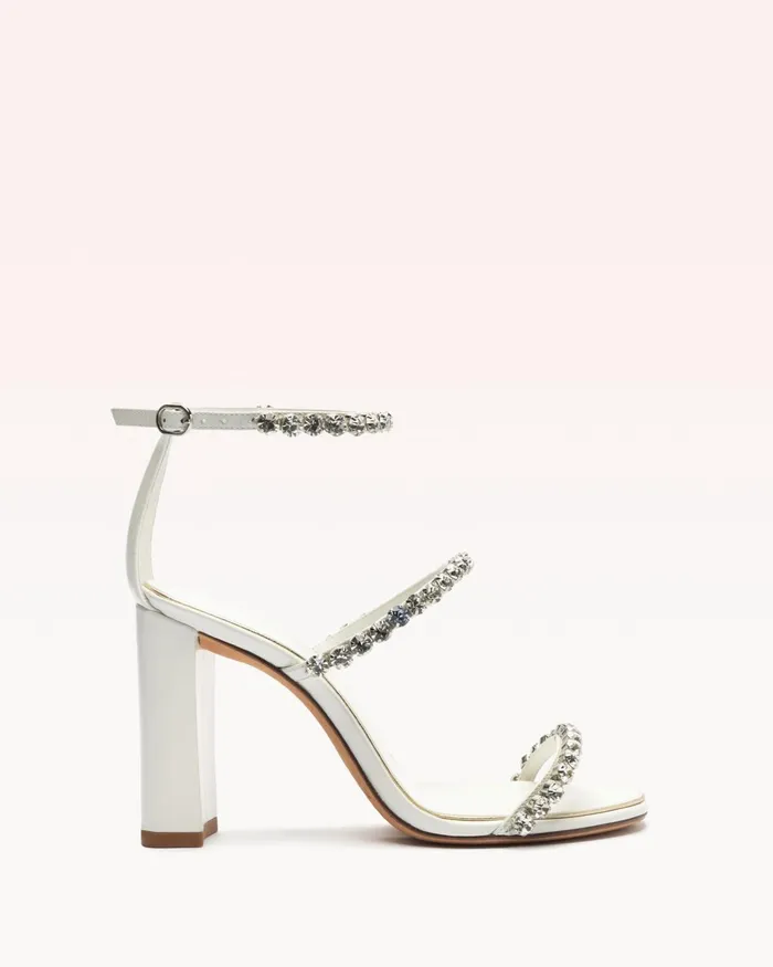 Sandals Women Alexandre Birman Block Heel Wedding Sandals 8211 Alexa Crystals Bridal 90 White 8211 Alexandre Birman Bridal White Sandals Women Alexandre Birman Block Heel Wedding Sandals 8211 Alexa Crystals Bridal 90 White 8211 Alexandre Birman Bridal White