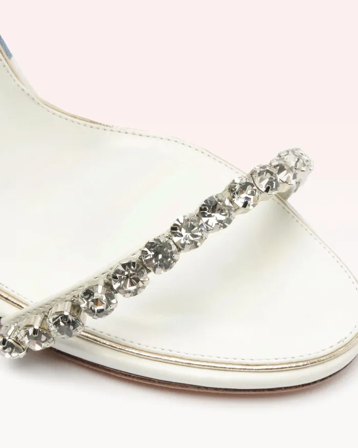 Sandals Women Alexandre Birman Block Heel Wedding Sandals 8211 Alexa Crystals Bridal 90 White 8211 Alexandre Birman Bridal White