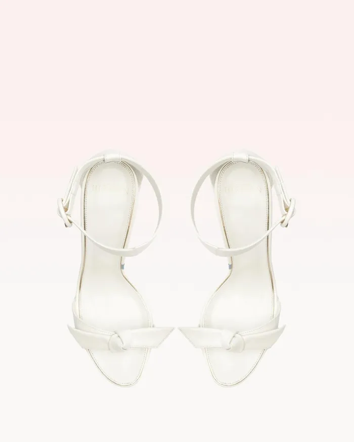 Sandals Women Alexandre Birman Designer Wedding Shoes 8211 Clarita Bridal Block 90 White 8211 Alexandre Birman Bridal White