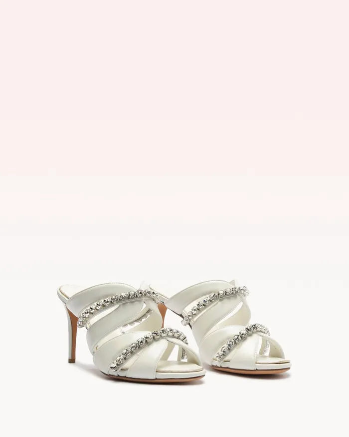 Sandals Women Alexandre Birman Georgina Crystal Bridal 85 Ivory Ivory