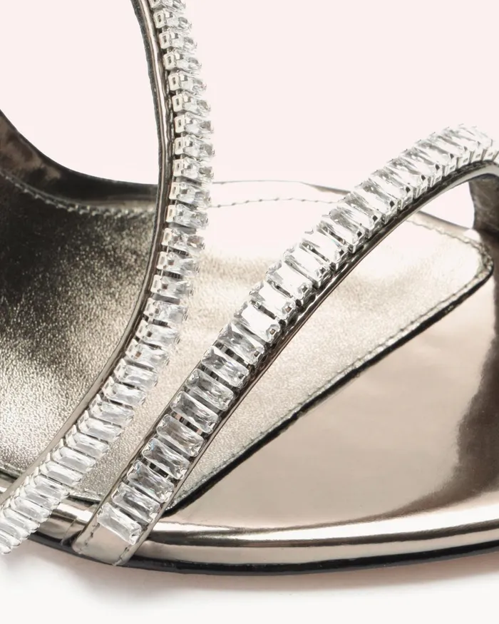 Sandals Women Alexandre Birman Leah Zircone 100 Pewter