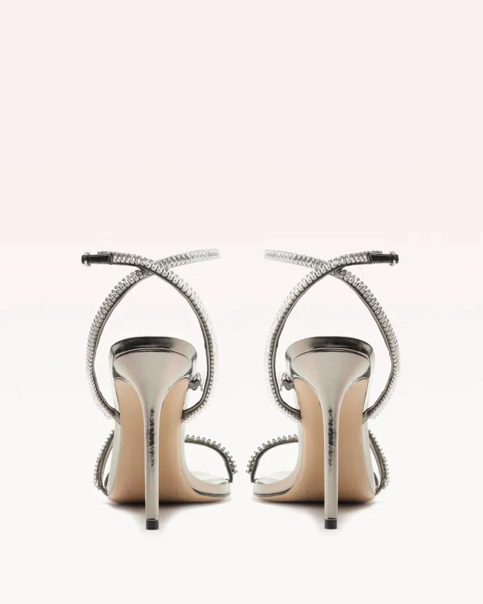 Sandals Women Alexandre Birman Leah Zircone 100 Pewter