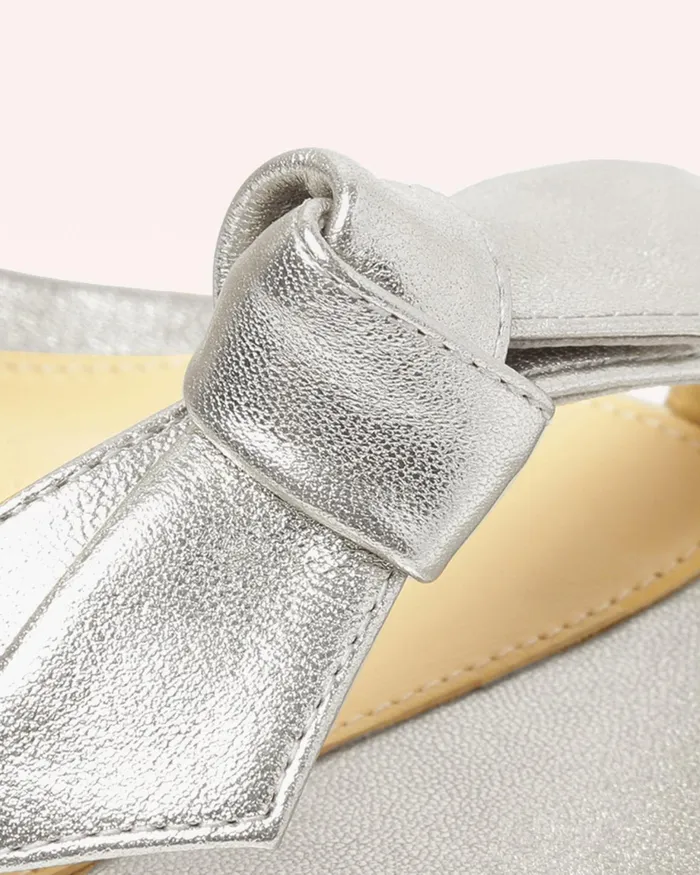 Sandals Women Alexandre Birman New Lolita 60 Metallic Silver