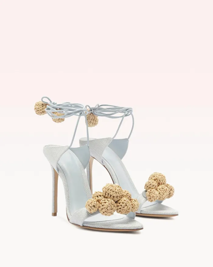 Sandals Women Alexandre Birman Resse Raffia Sandal Serene Blue