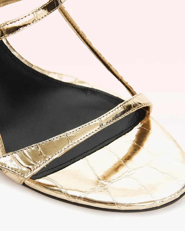 Sandals Women Alexandre Birman Tita Cage 85 Light Gold