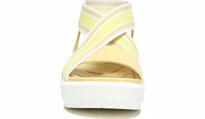 Sandals Women Franco Sarto Franco Niko Platform Sandal Light Yellow Leather